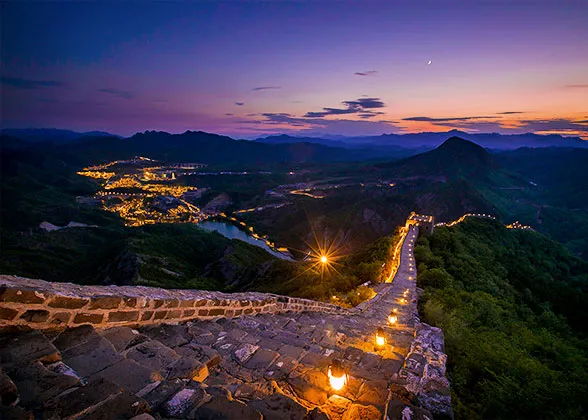 Simatai Great Wall at Night