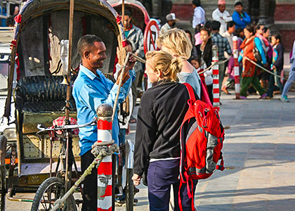 Travelers in Nepal