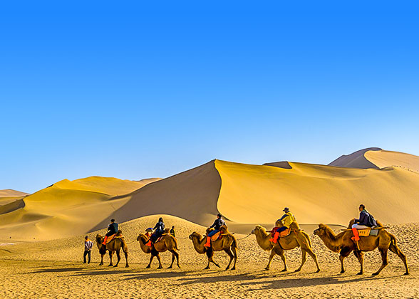 Camel Ride in Dunhuang