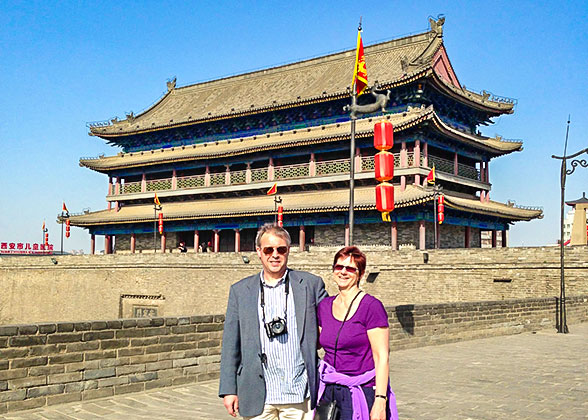 Our Guests at the City Wall