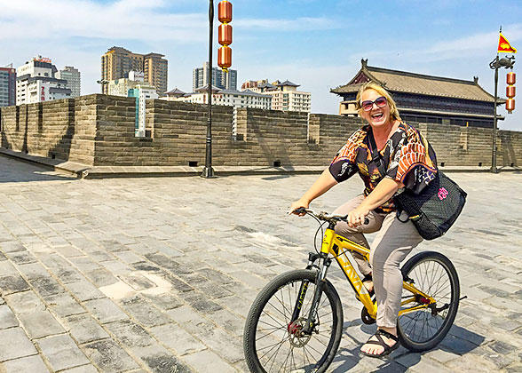 Cycling on the City Wall, Xi’an