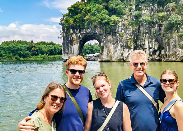 Our Guests at the Elephant Trunk Hill