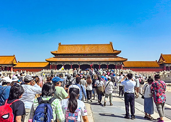 The Forbidden City during peak season