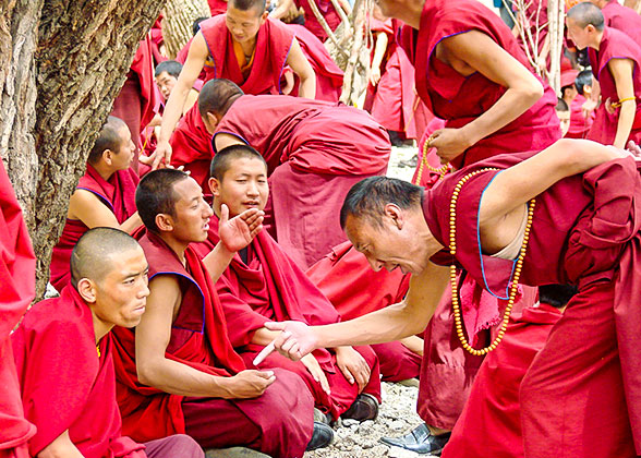 Monks Debating at Sera Monastery