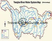 Yangtze River Water System Map
