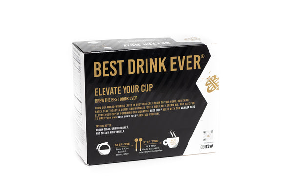 Best Drink Ever® Home Barista Kit // Whole Bean Coffee & Vanilla Shots - Better Buzz Coffee