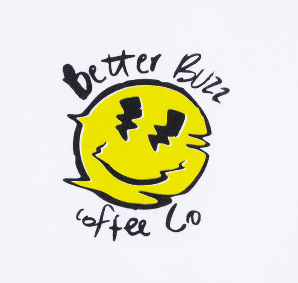 Melting Smiley Tee - Better Buzz Coffee