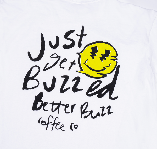 Melting Smiley Tee - Better Buzz Coffee