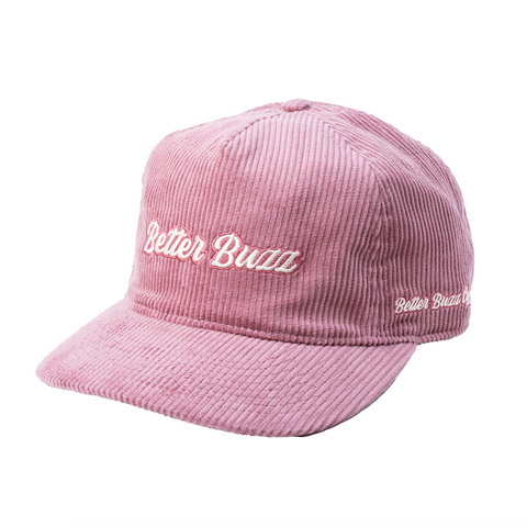 Dusty Pink Cord Hat - Better Buzz Coffee