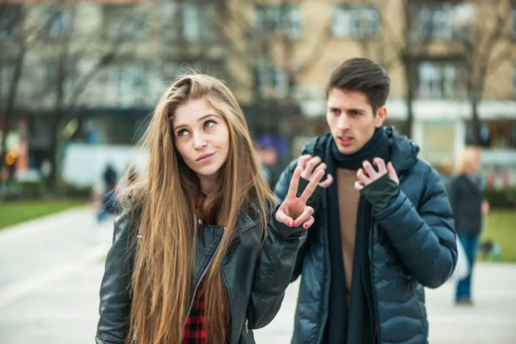 a guy facing the rejection of a girl